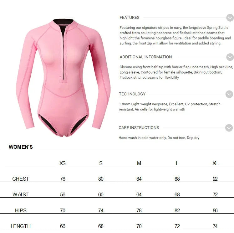 Women's 2MM Wetsuit Top