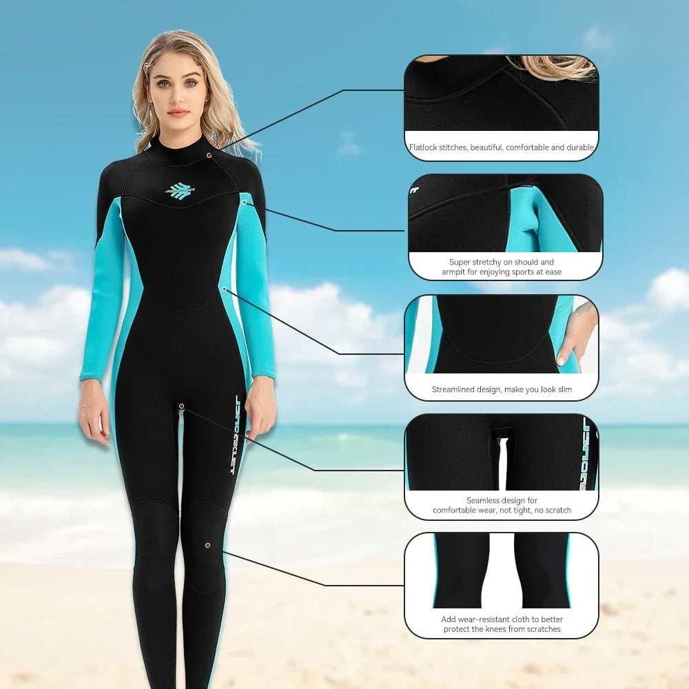 Women's 3mm Neoprene Wetsuit