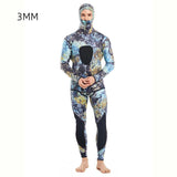 Hooded Camouflage 3MM Two-piece Neoprene Wetsuit