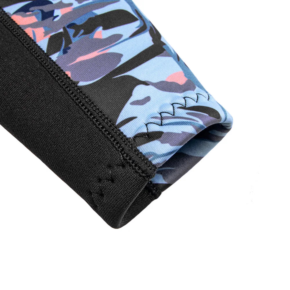 Women Wetsuit 3mm 1 Piece Floral Sleeves