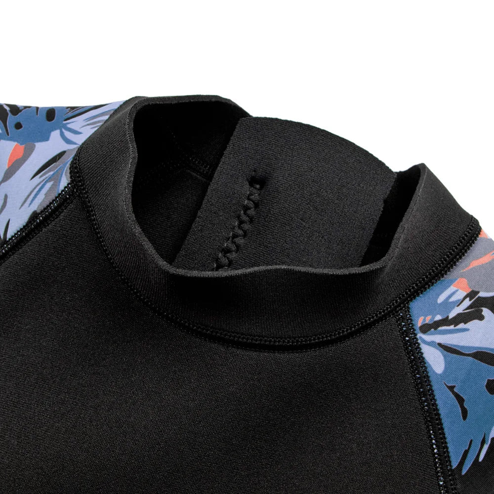 Women Wetsuit 3mm 1 Piece Floral Sleeves