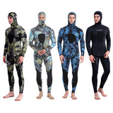 Hooded Camouflage 3MM Two-piece Neoprene Wetsuit