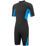 Men's Wetsuit 3mm Neoprene Short Sleeve One Piece Spring Diving Suit Back Front Zip Surfing Diving Swimming Snorkeling Kayaking