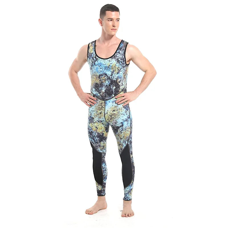 Hooded Camouflage 3MM Two-piece Neoprene Wetsuit