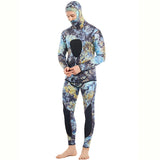 Hooded Camouflage 3MM Two-piece Neoprene Wetsuit