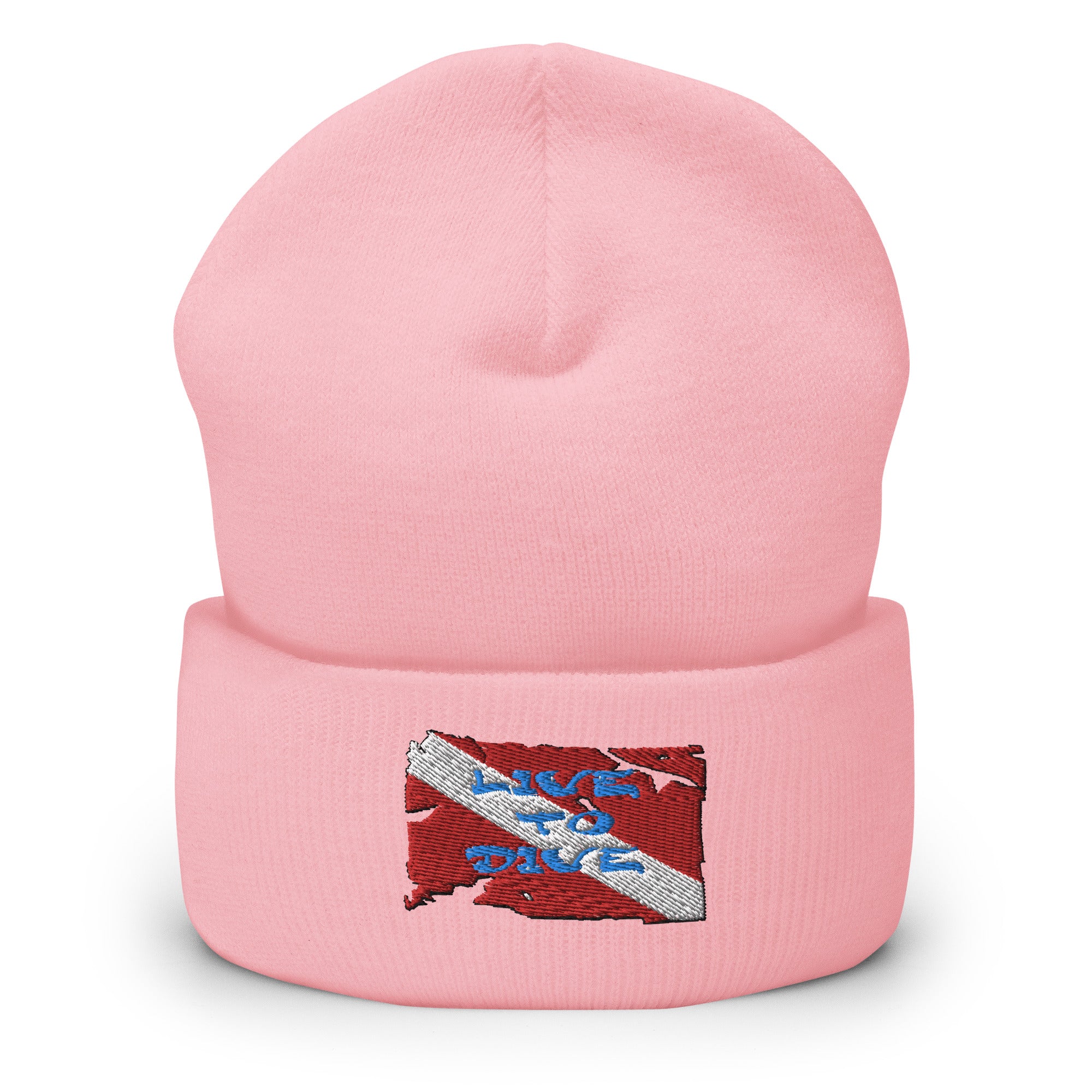 Live To Dive Flag Cuffed Beanie