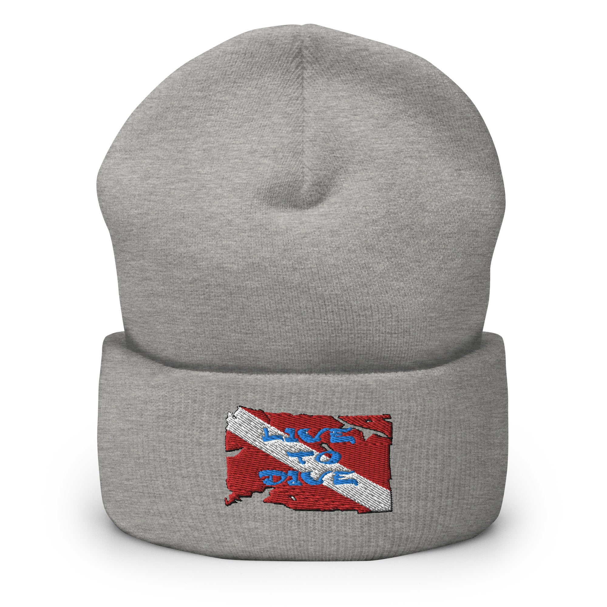 Live To Dive Flag Cuffed Beanie