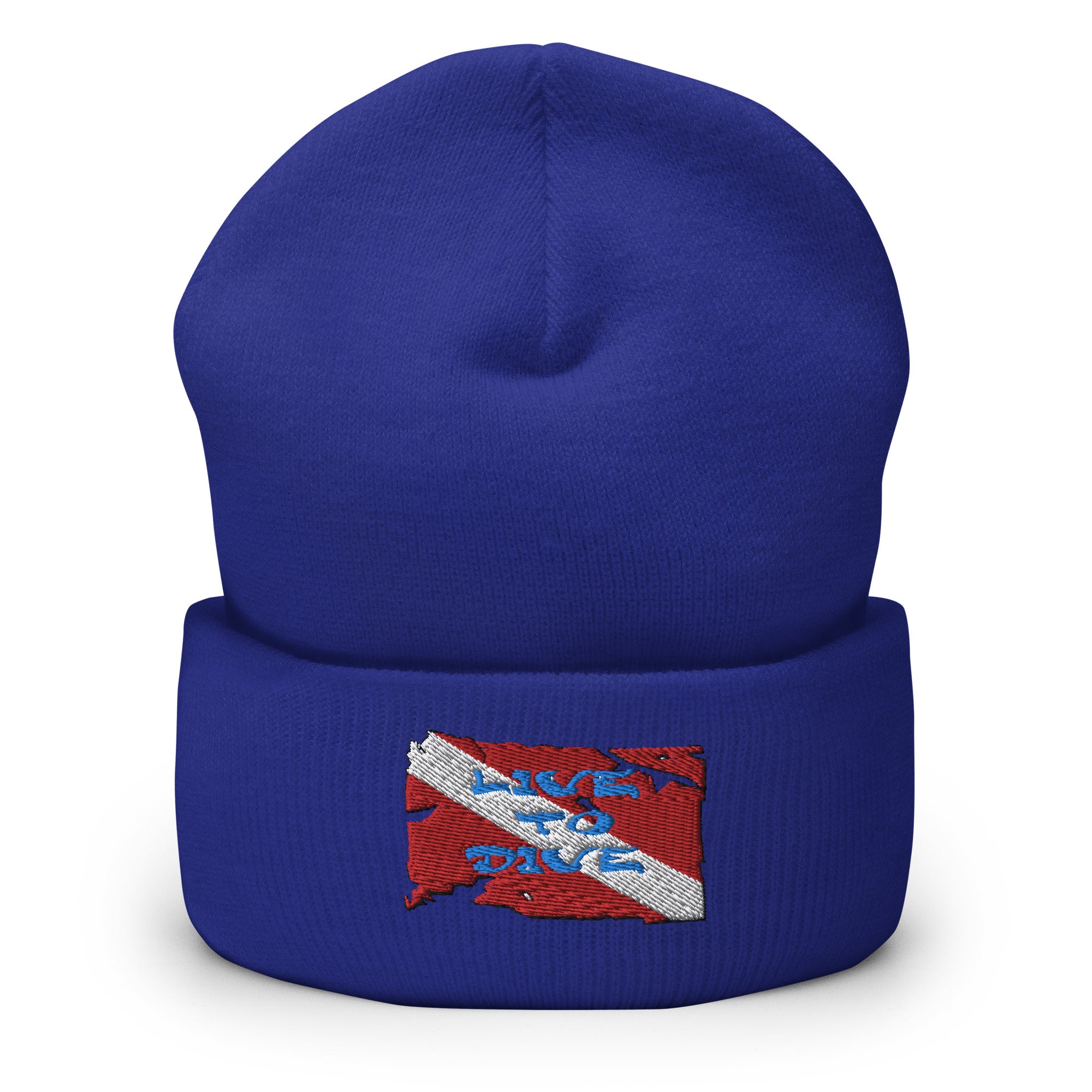 Live To Dive Flag Cuffed Beanie