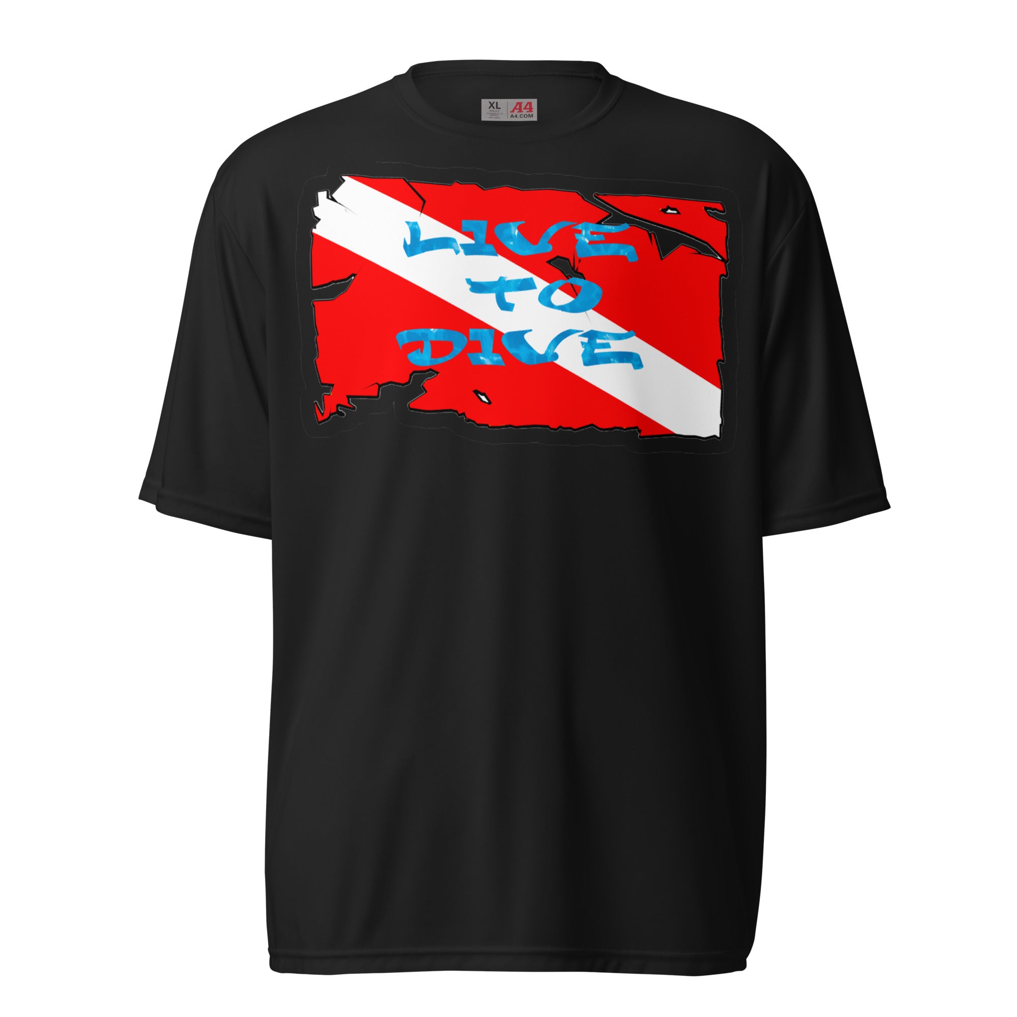 Live To Dive Flag Performance Shirt
