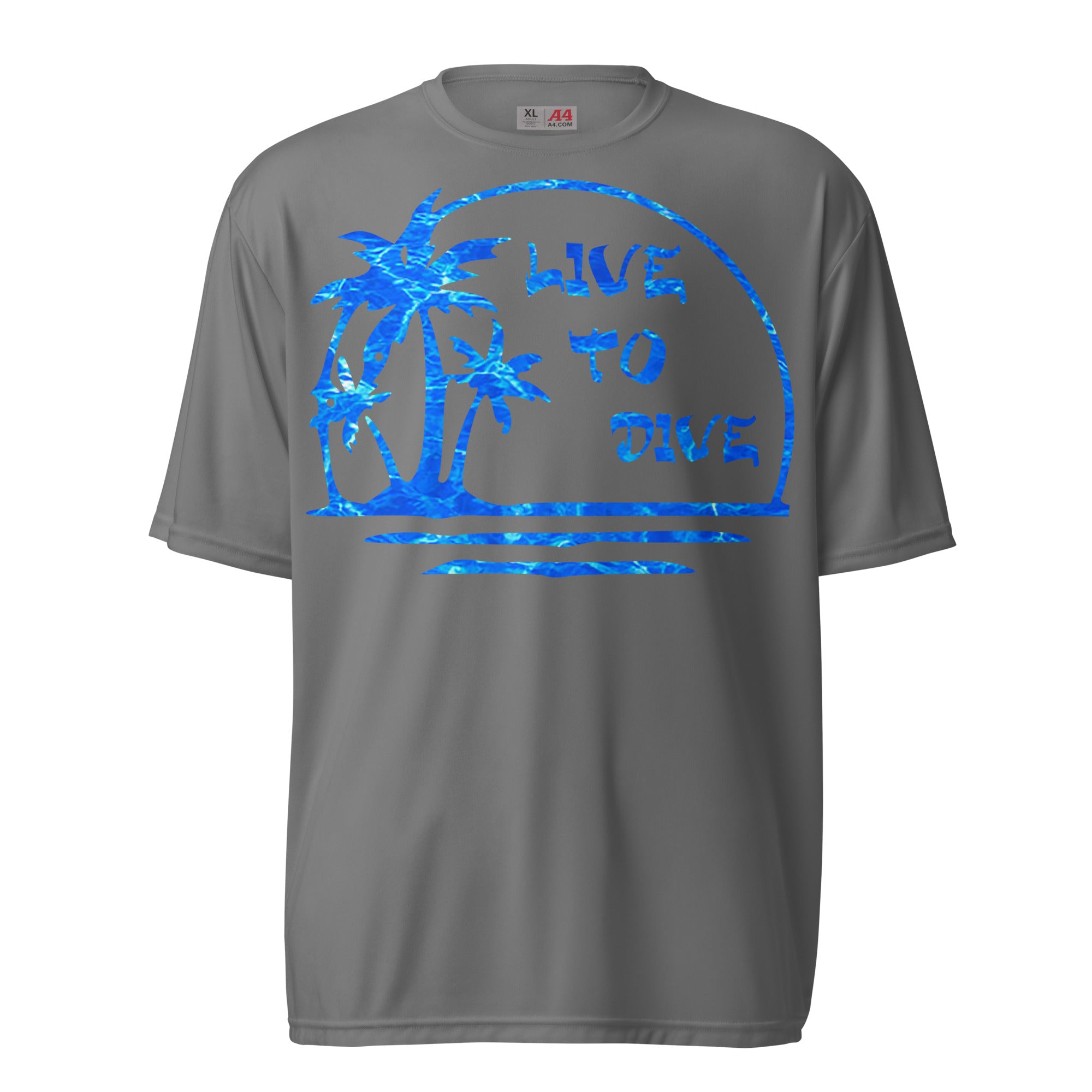 Water Pattern Palm Island Performance Shirt