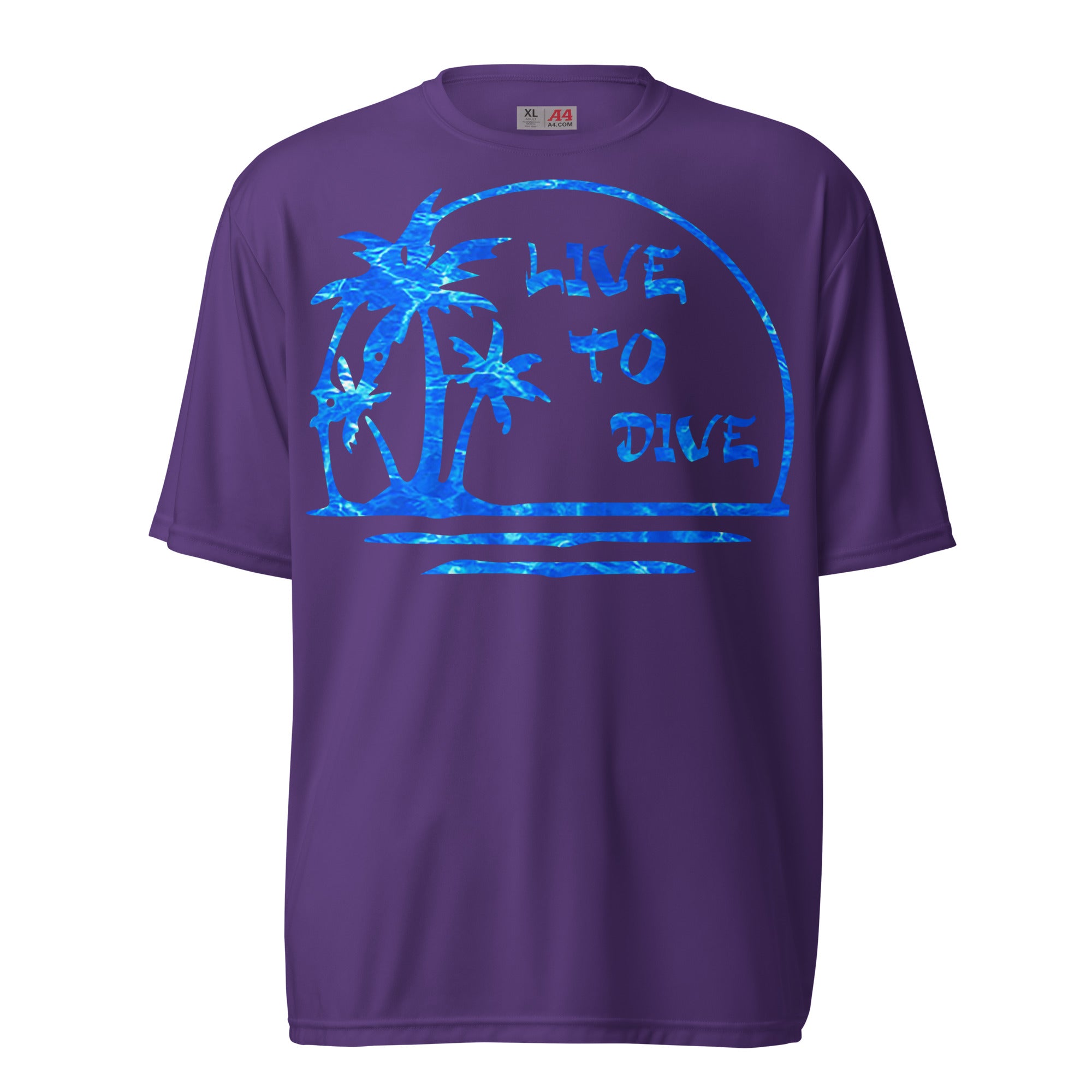 Water Pattern Palm Island Performance Shirt