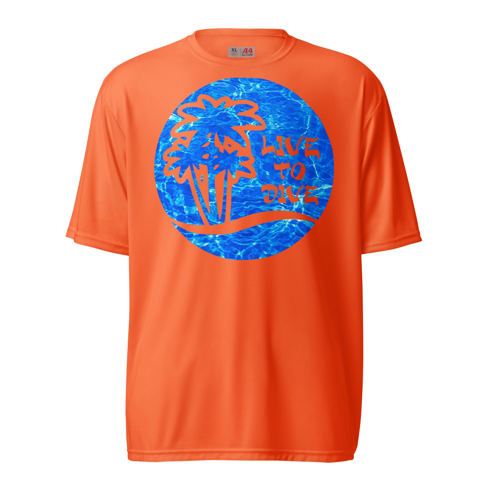 Water Pattern Palms Performance Shirt
