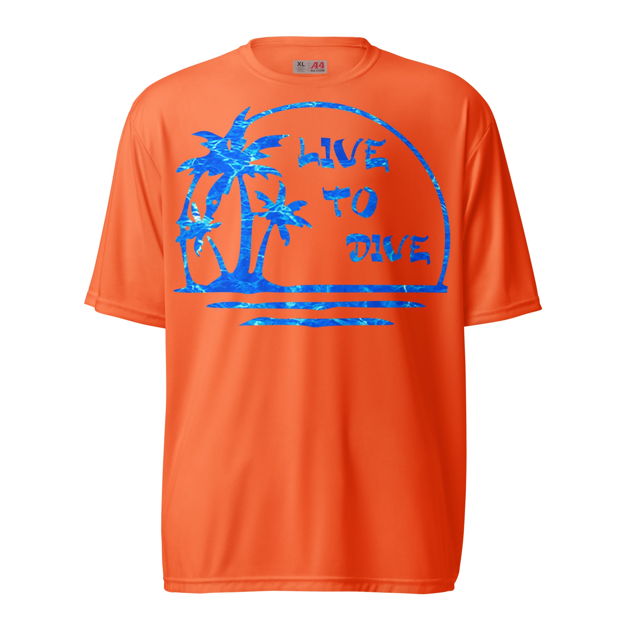 Water Pattern Palm Island Performance Shirt