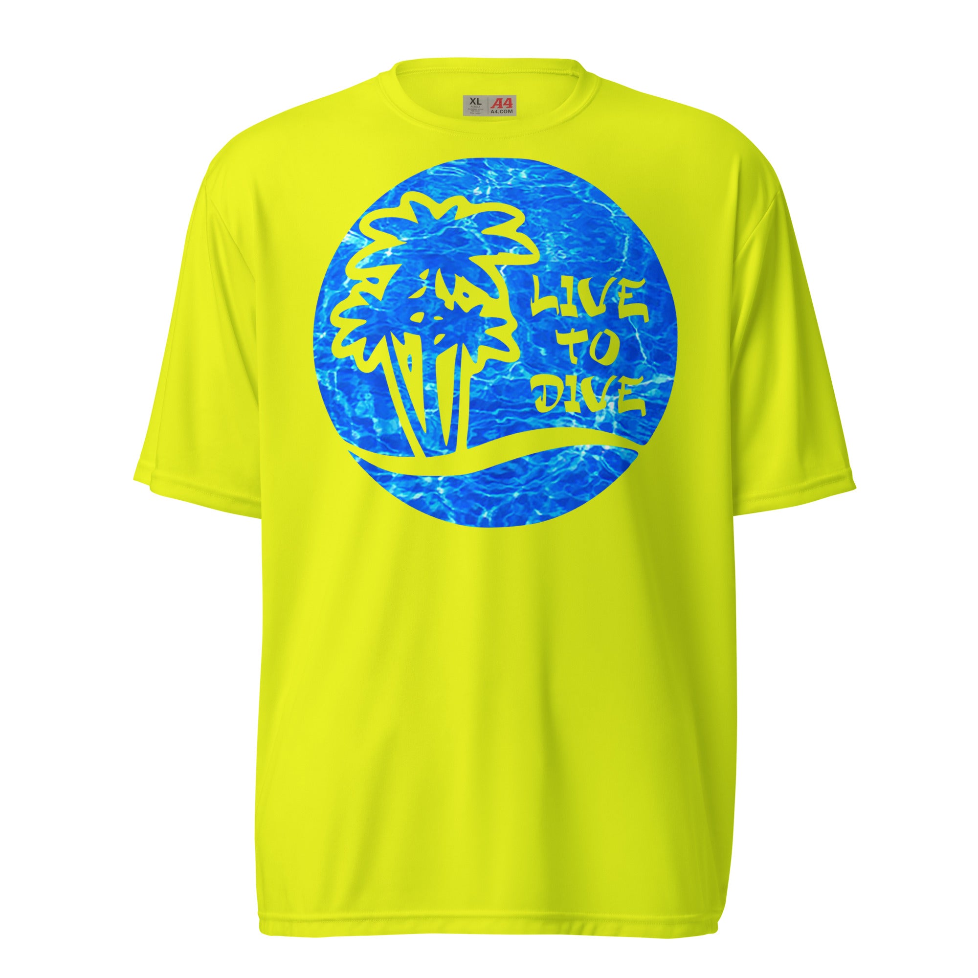 Water Pattern Palms Performance Shirt