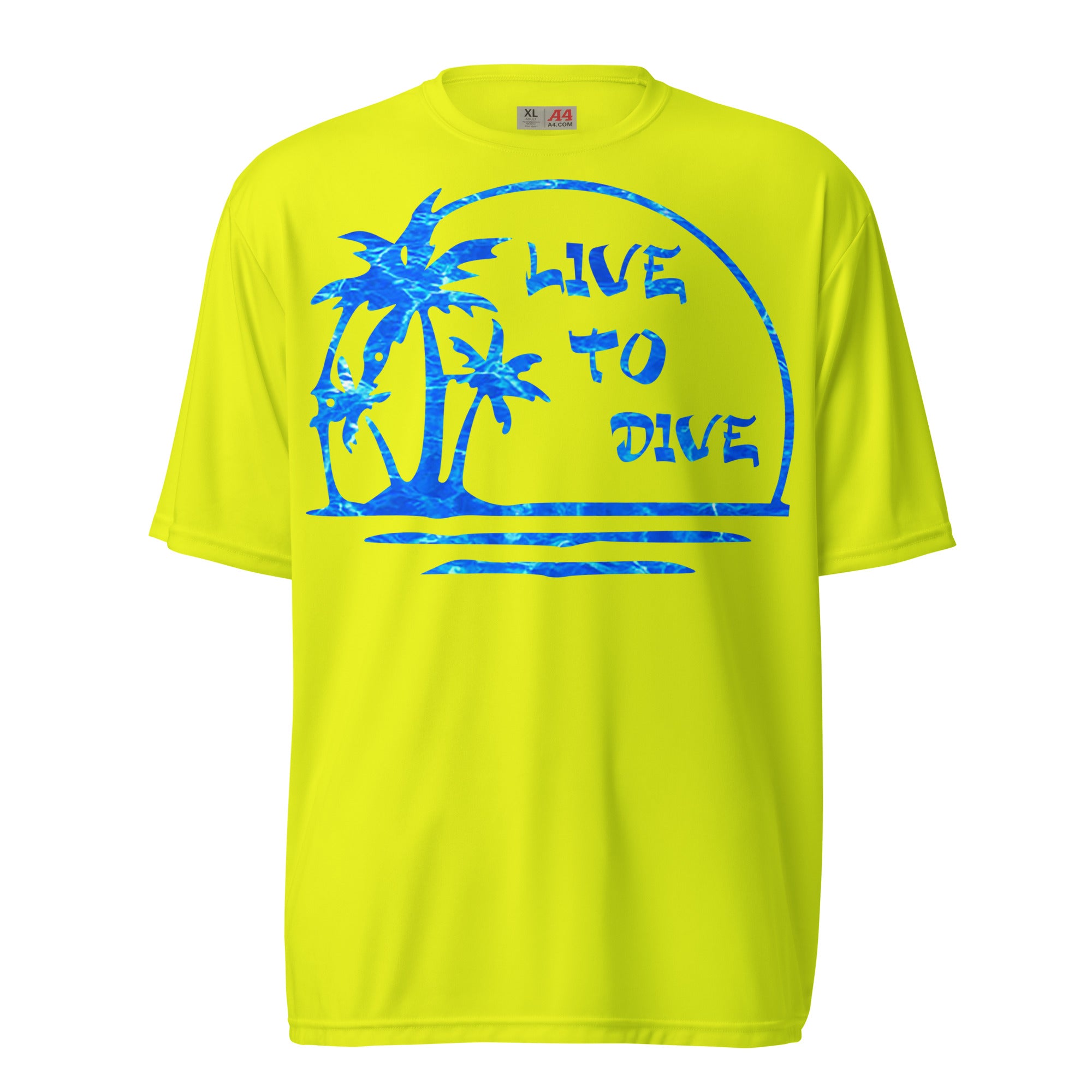 Water Pattern Palm Island Performance Shirt