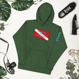 Unisex Hoodie Live To Dive Flag