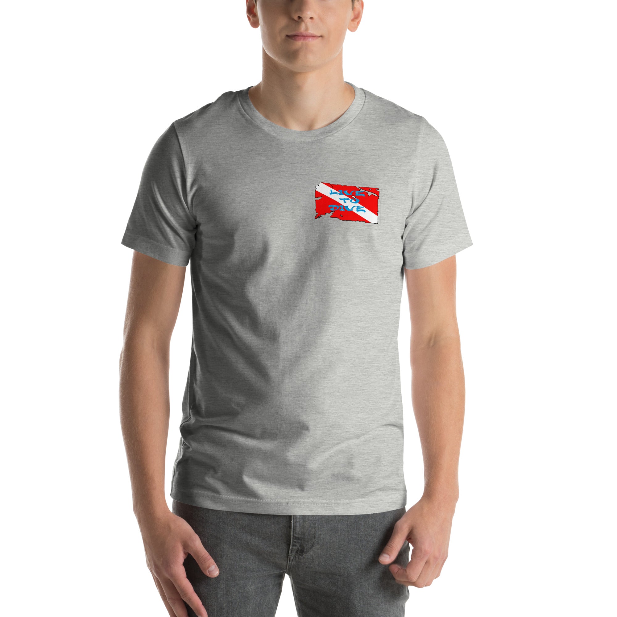 Live To Dive flag w/ conch shirt