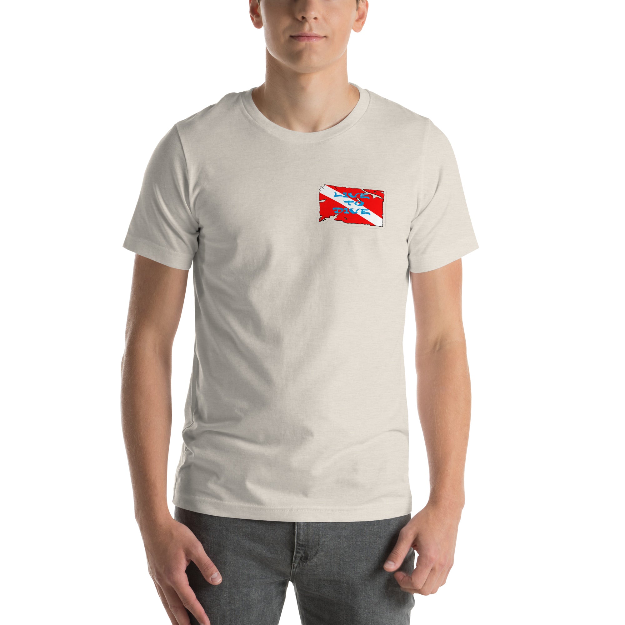 Live To Dive flag w/ conch shirt
