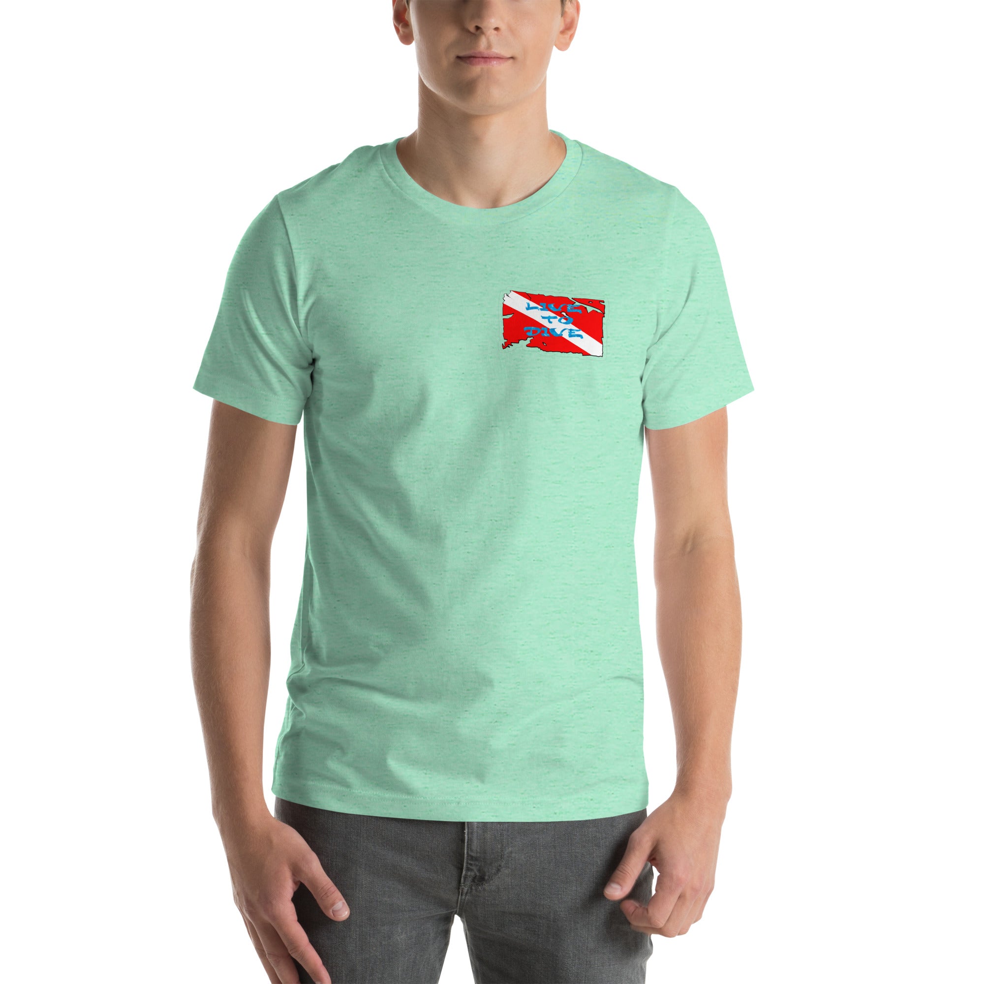 Live To Dive flag w/ conch shirt