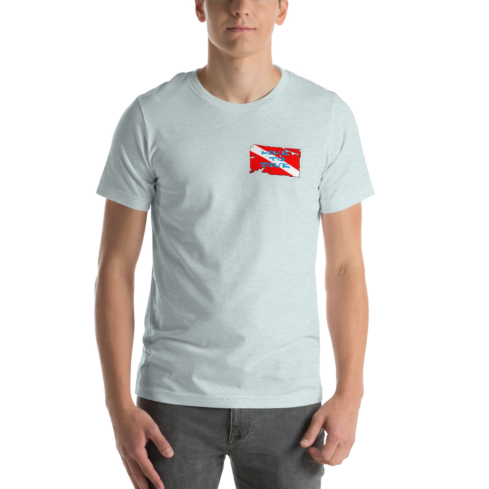 Live To Dive flag w/ conch shirt