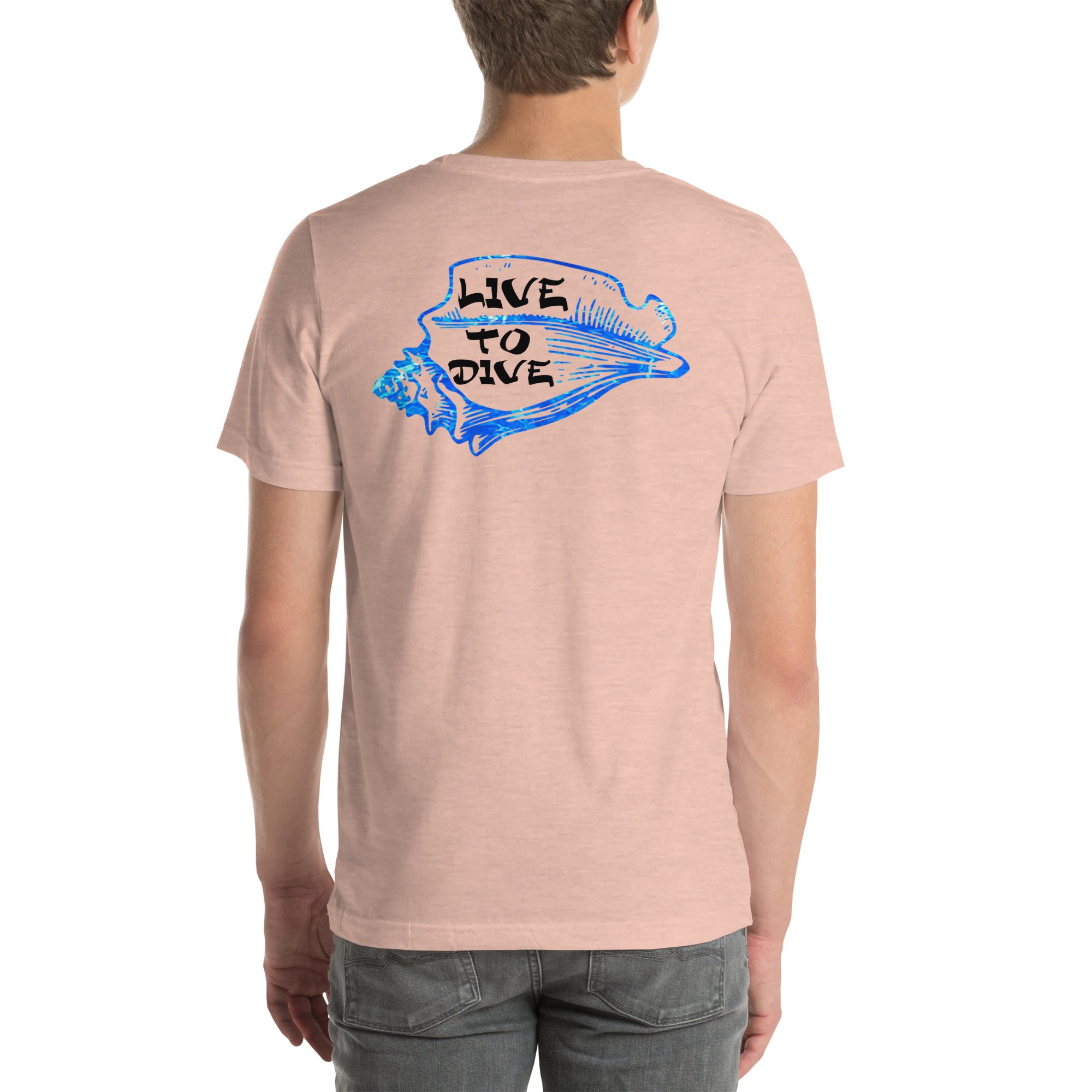 Live To Dive flag w/ conch shirt