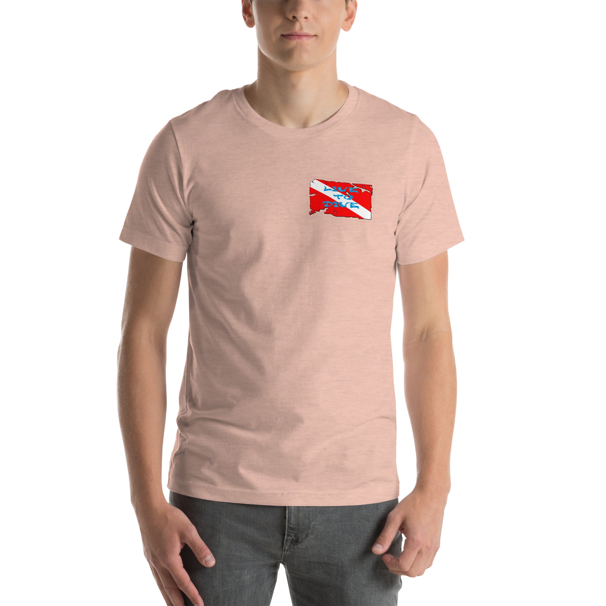 Live To Dive flag w/ conch shirt