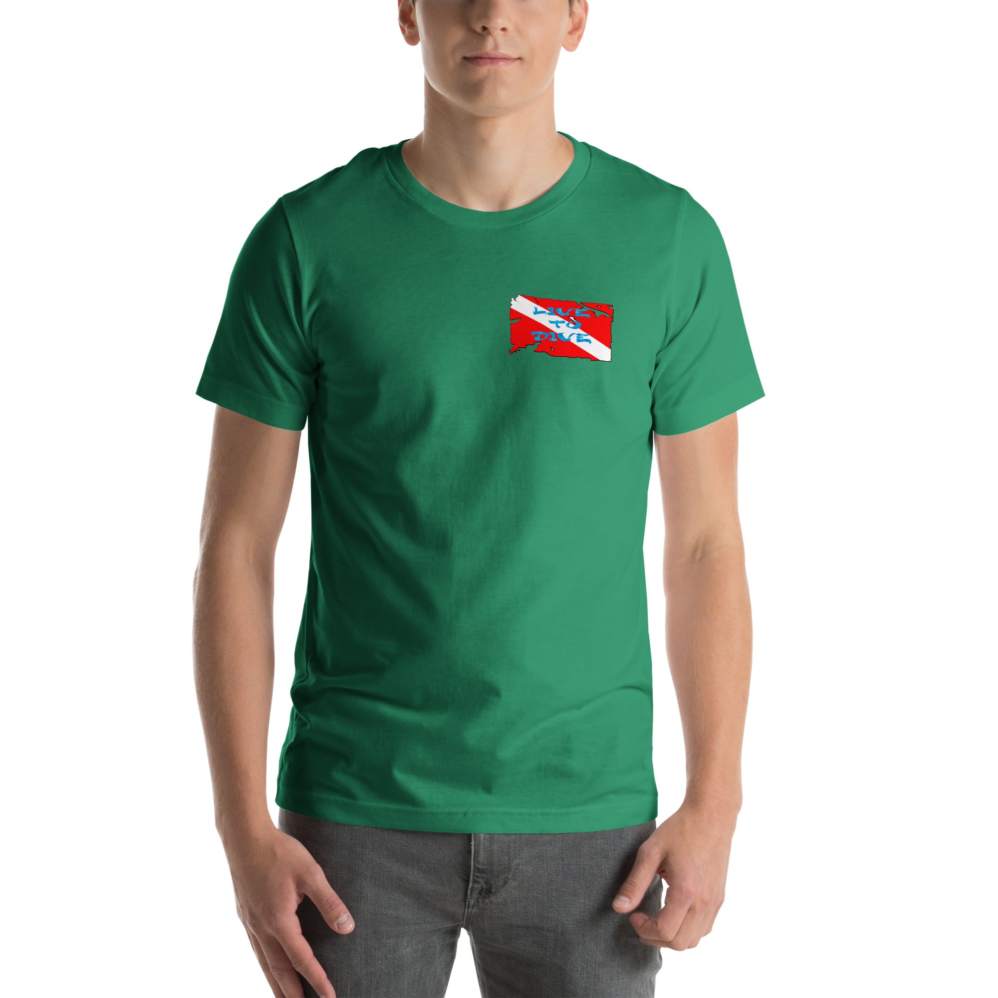 Live To Dive flag w/ conch shirt