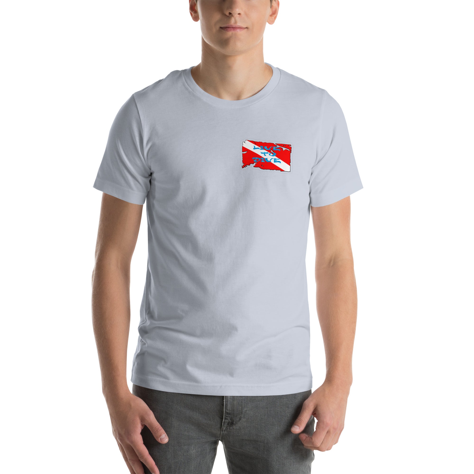 Live To Dive flag w/ conch shirt