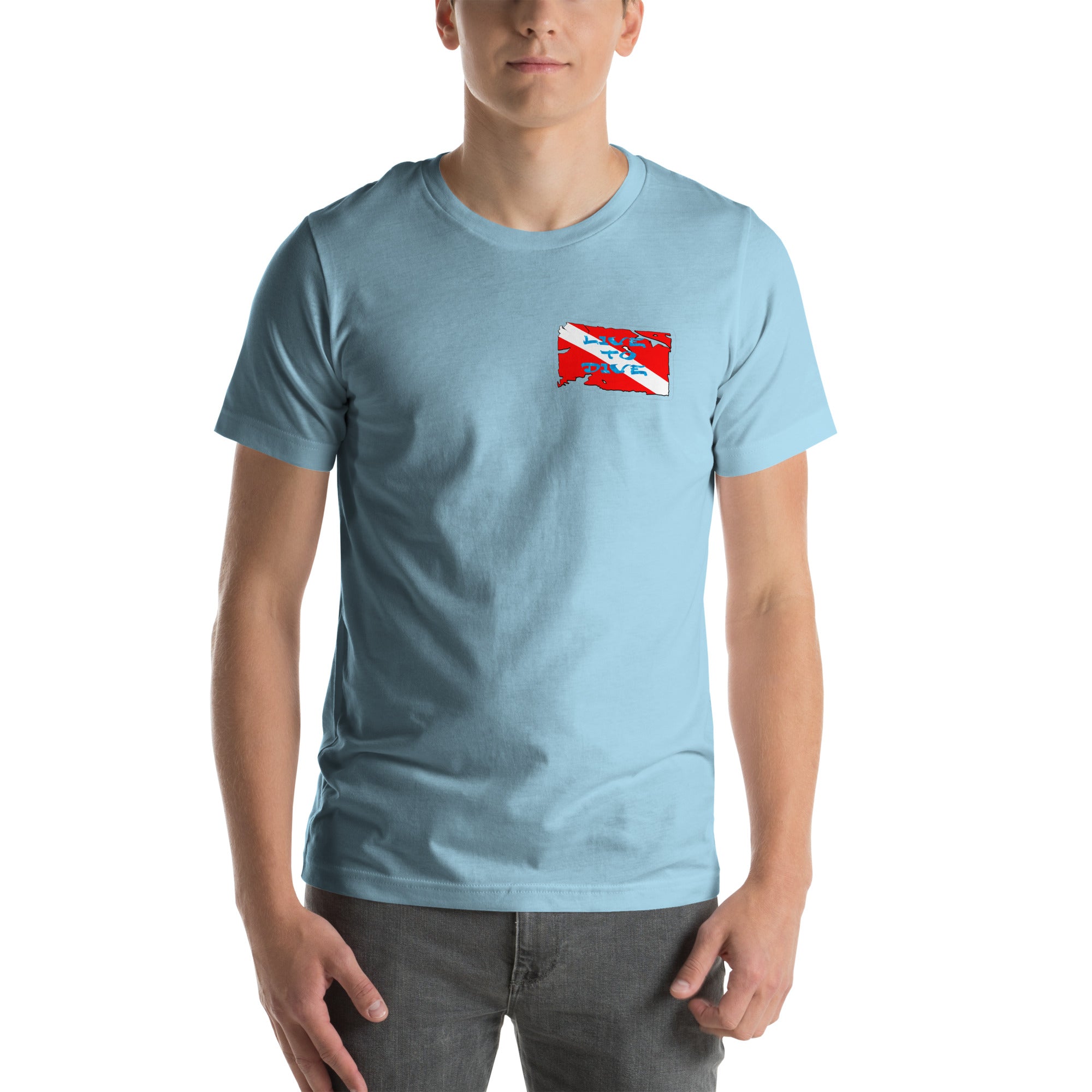 Live To Dive flag w/ conch shirt