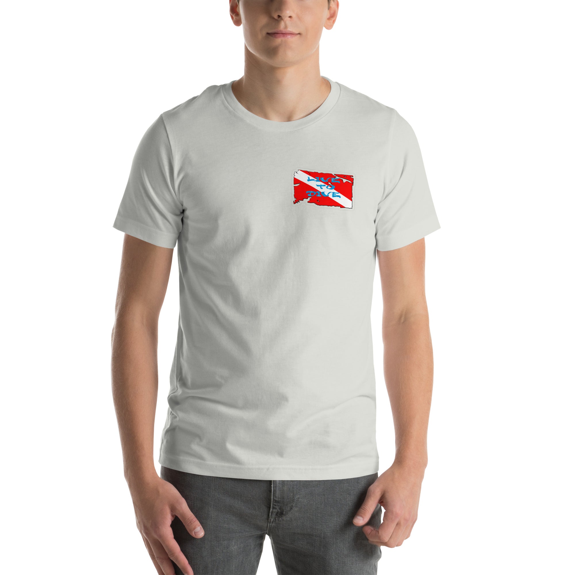 Live To Dive flag w/ conch shirt