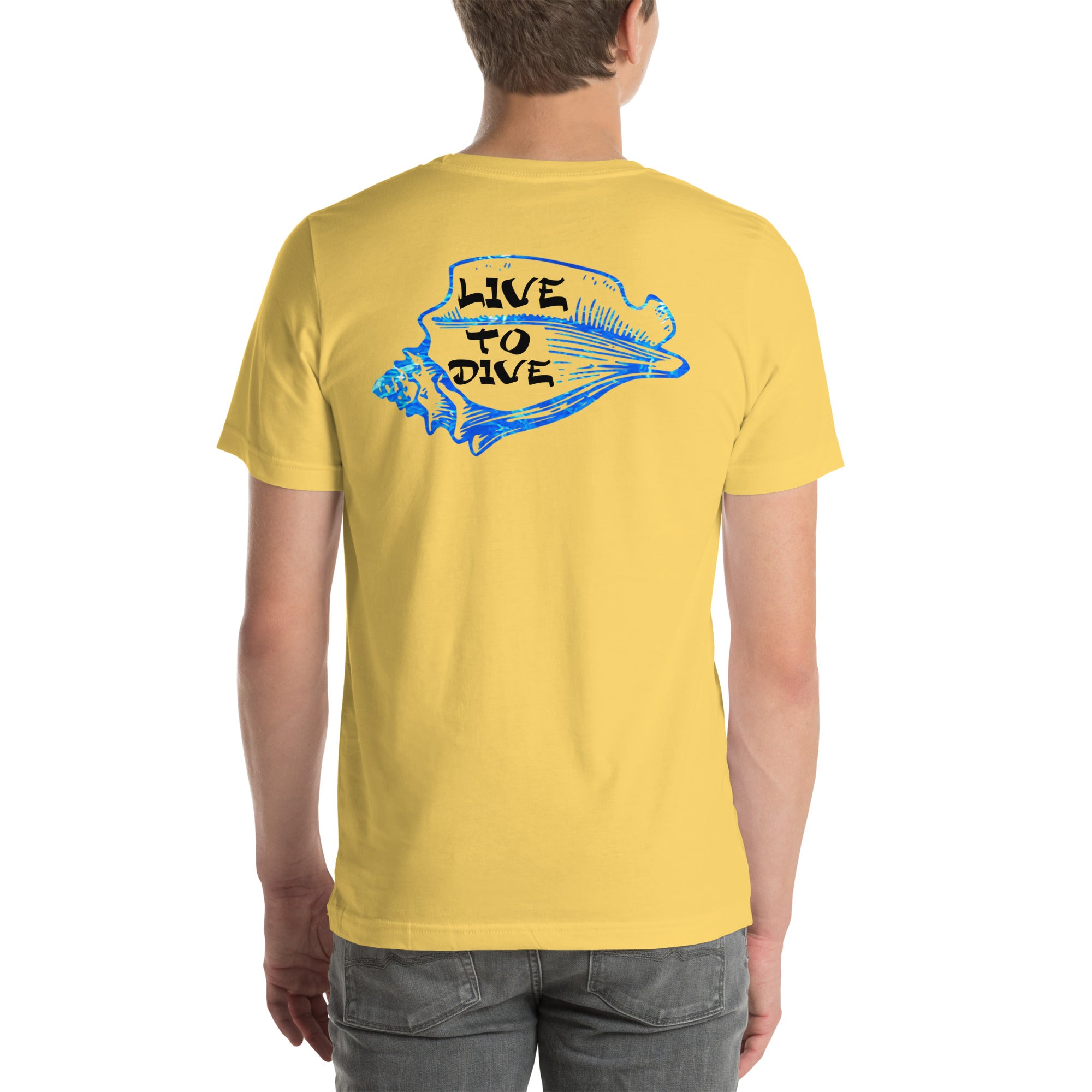 Live To Dive flag w/ conch shirt
