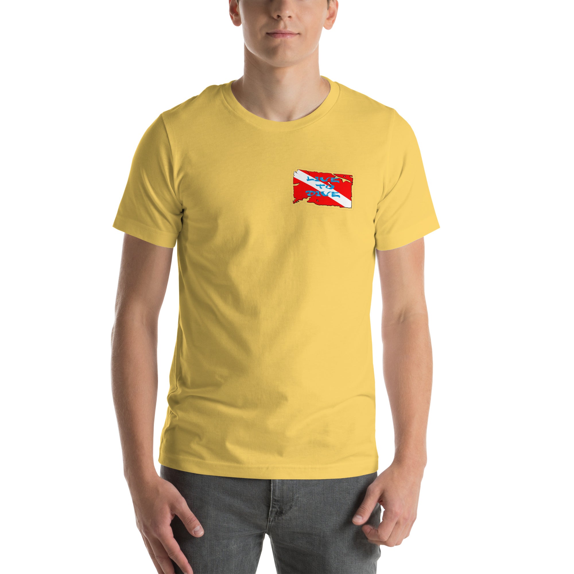 Live To Dive flag w/ conch shirt