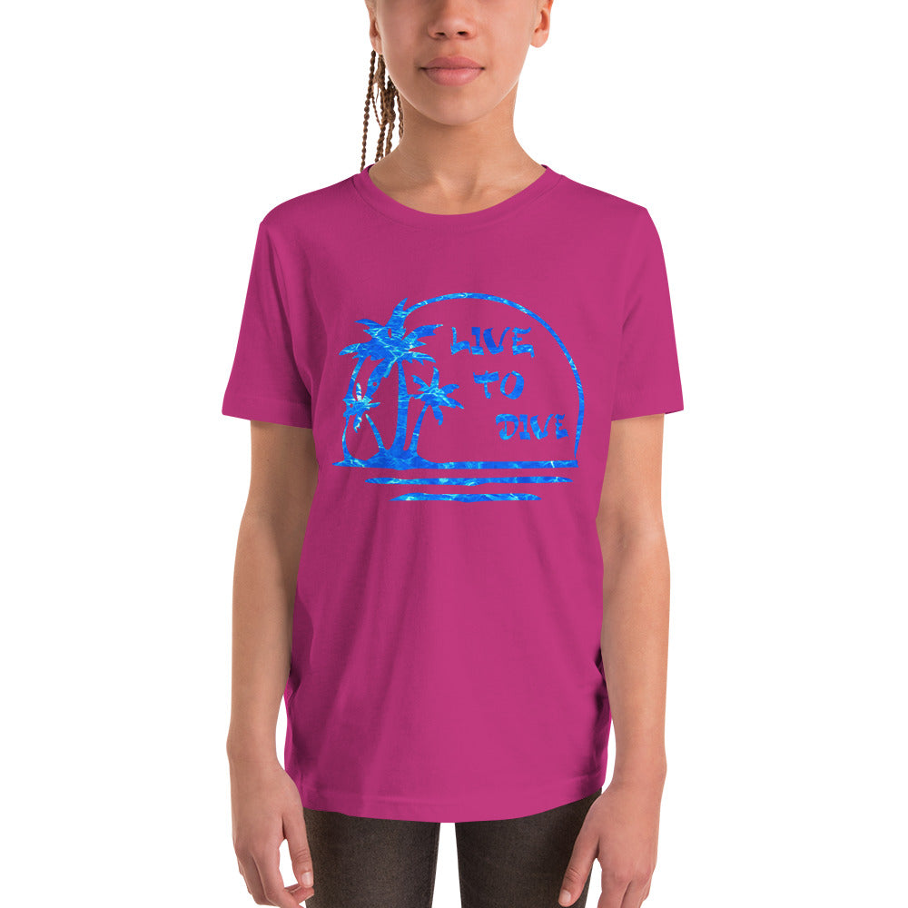 Youth Short Sleeve Palm And Water T-Shirt