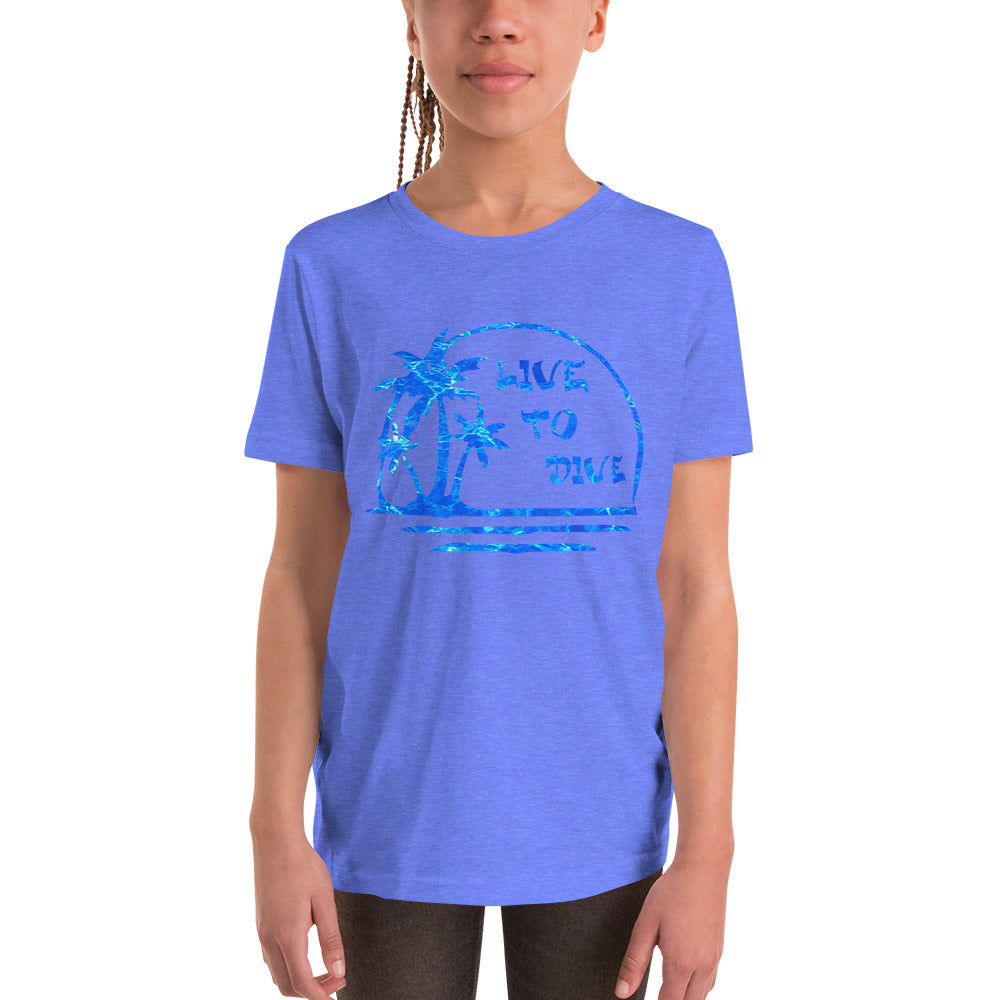 Youth Short Sleeve Palm And Water T-Shirt