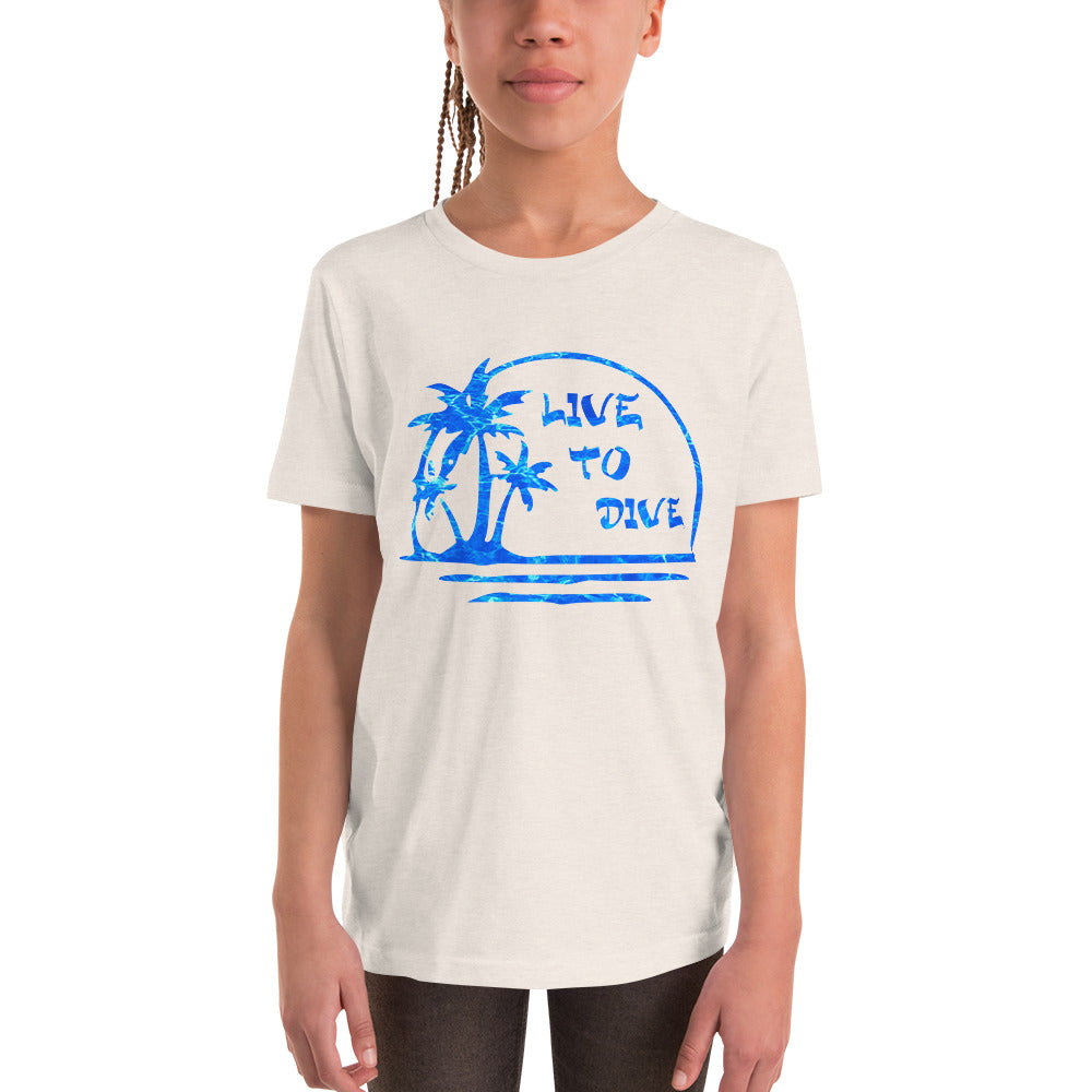 Youth Short Sleeve Palm And Water T-Shirt