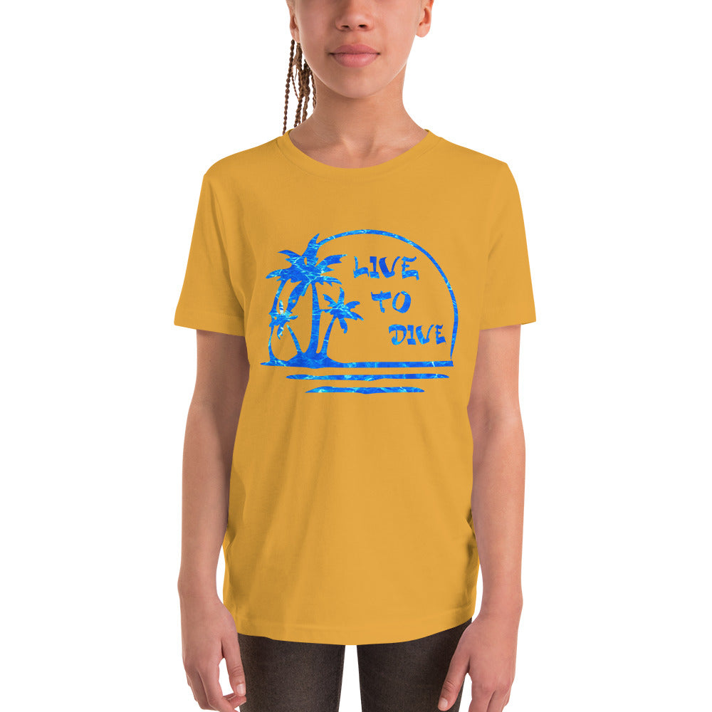 Youth Short Sleeve Palm And Water T-Shirt