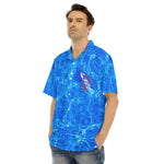 Men's Hawaiian Shirt With Button, Tuna