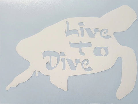 Live To Dive Turtle.
