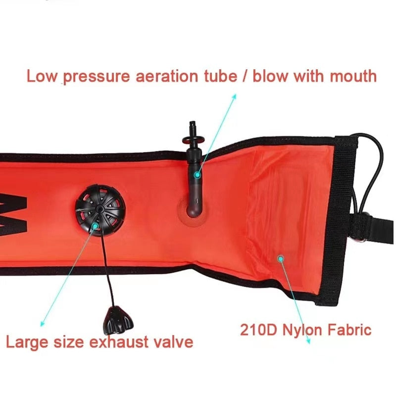 18CM*180CM Scuba Diving Surface Marker Buoy SMB