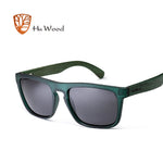 HU WOOD Natural Bamboo Zebra Wood Polarized Sunglasses.