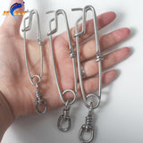 5PCS stainless steel tuna clip AS3-AS5 snap with B.L swivel.
