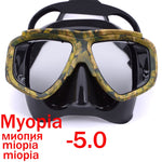 Myopia Scuba Diving Mask Camouflage Anti Fog.
