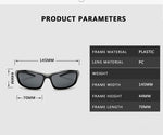 Polarized Sunglasses, Men Square Sports Sun Glasses.