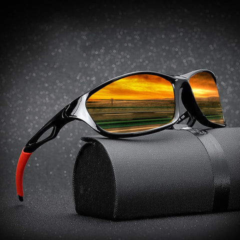 Polarized Sunglasses, Men Square Sports Sun Glasses.