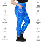 Crossover leggings with pockets, Conch