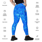 Crossover leggings with pockets, Conch