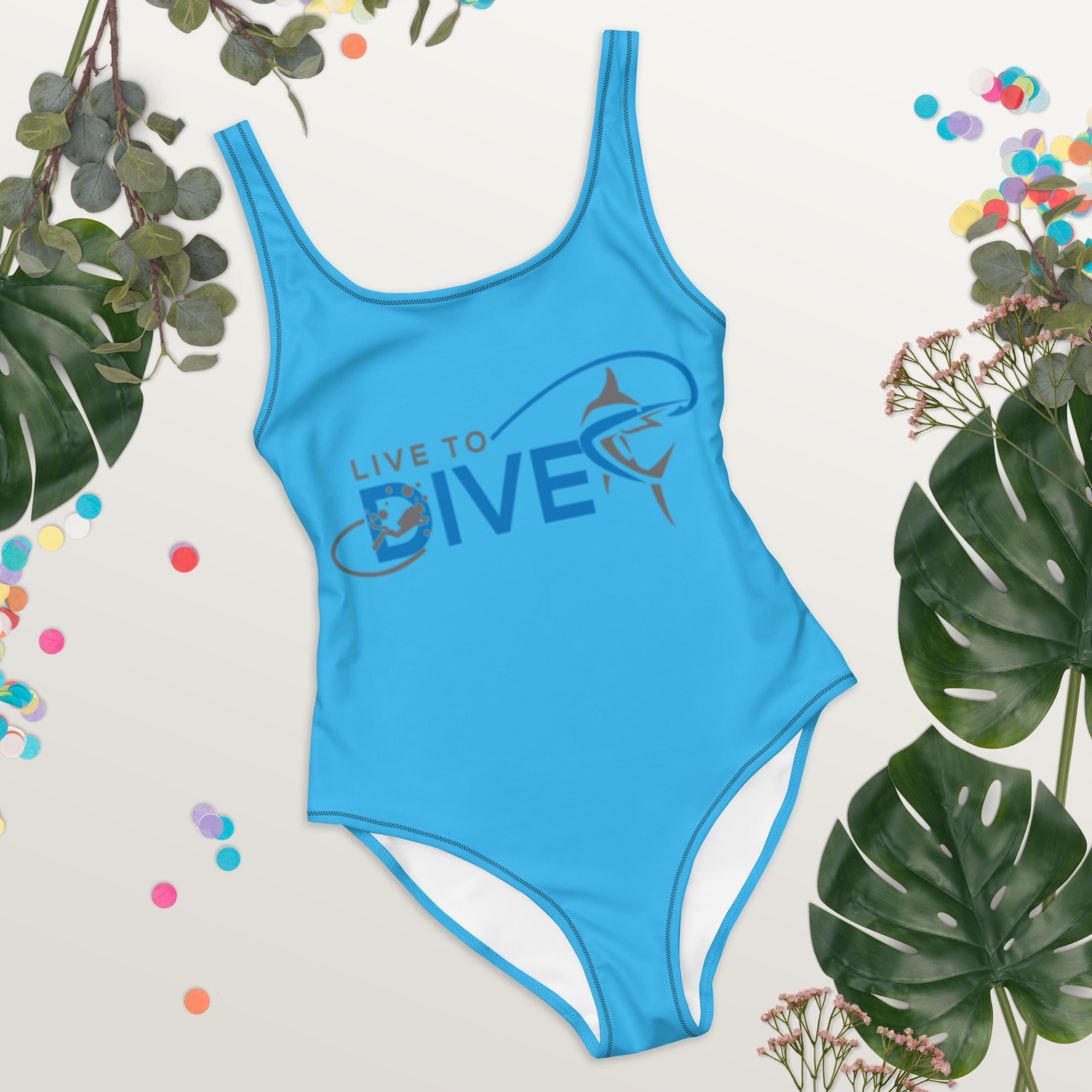 One-Piece Swimsuit Blue Marlin