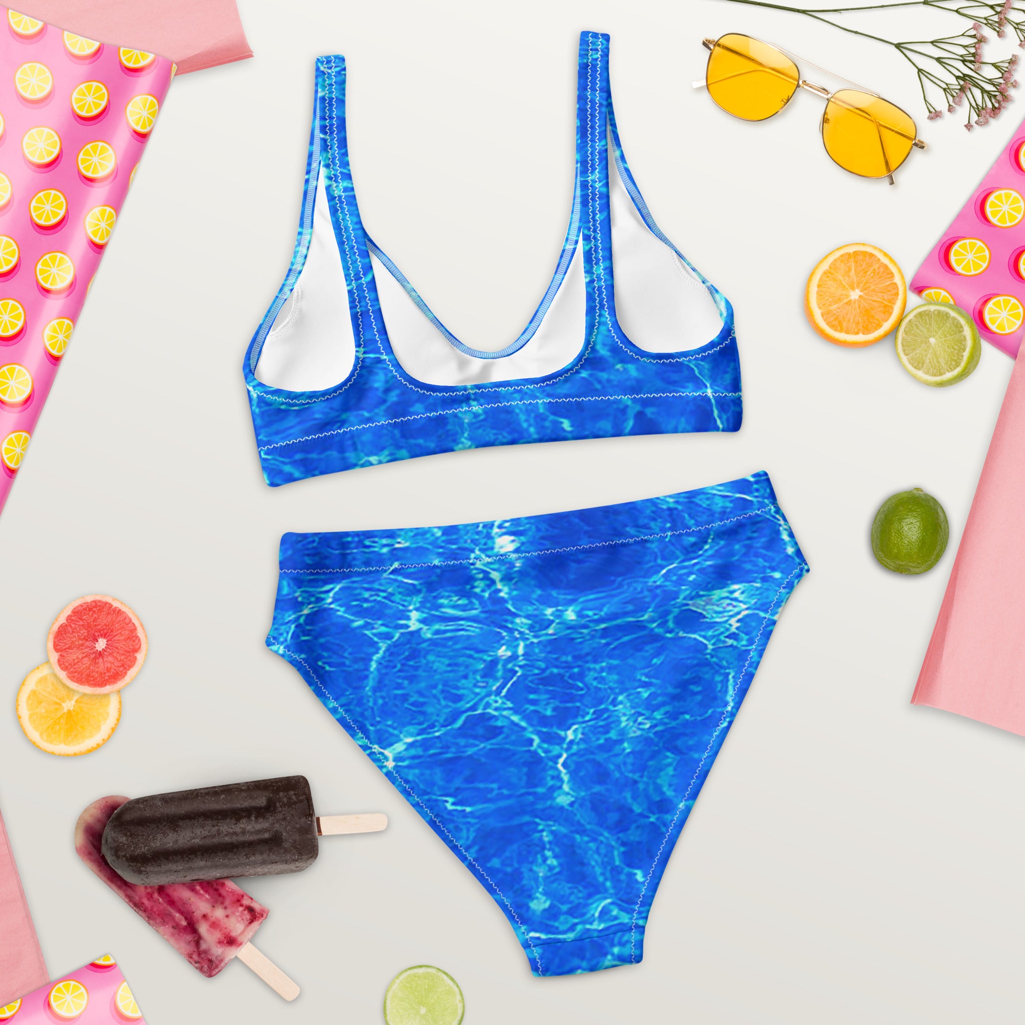 Recycled high-waisted bikini