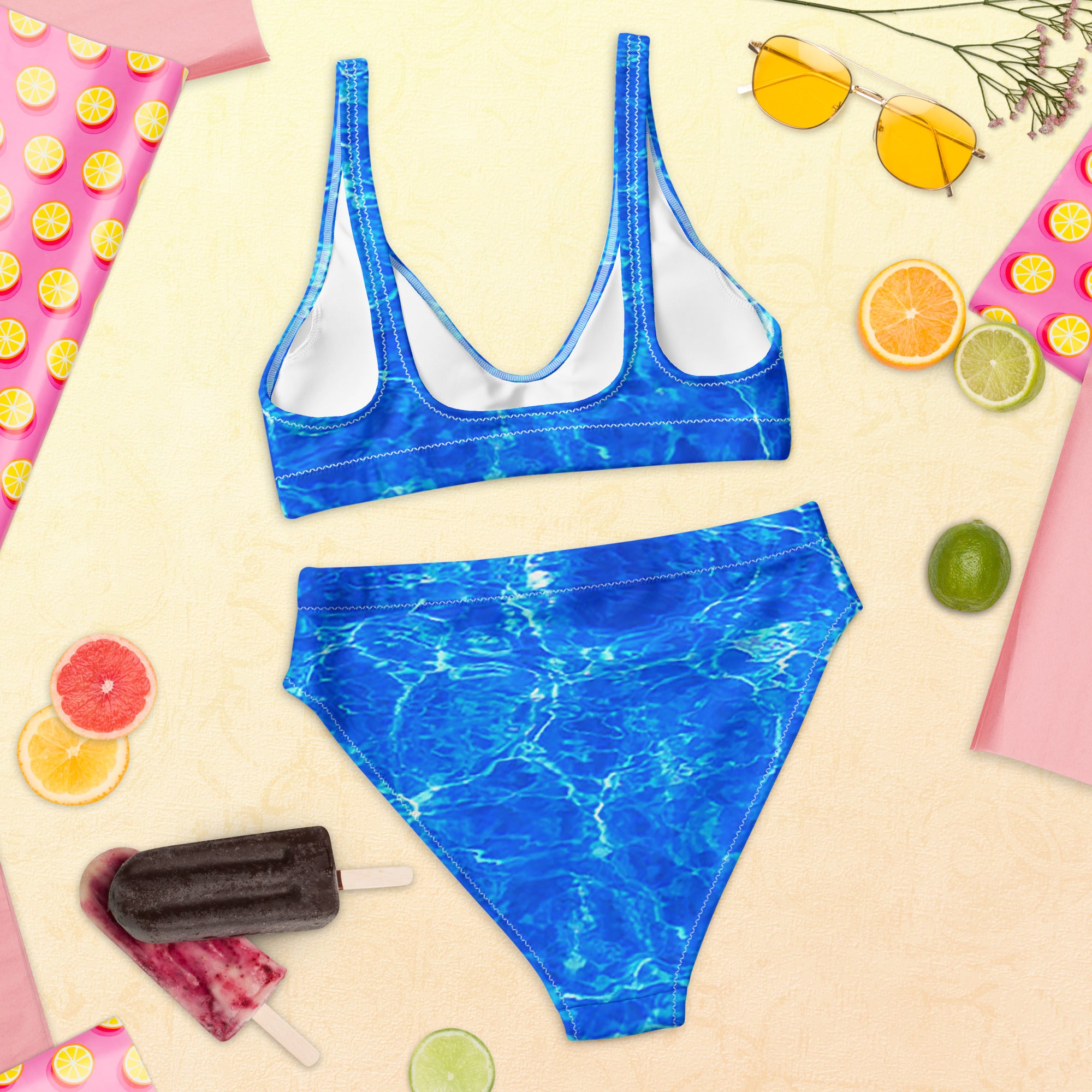 Recycled high-waisted bikini
