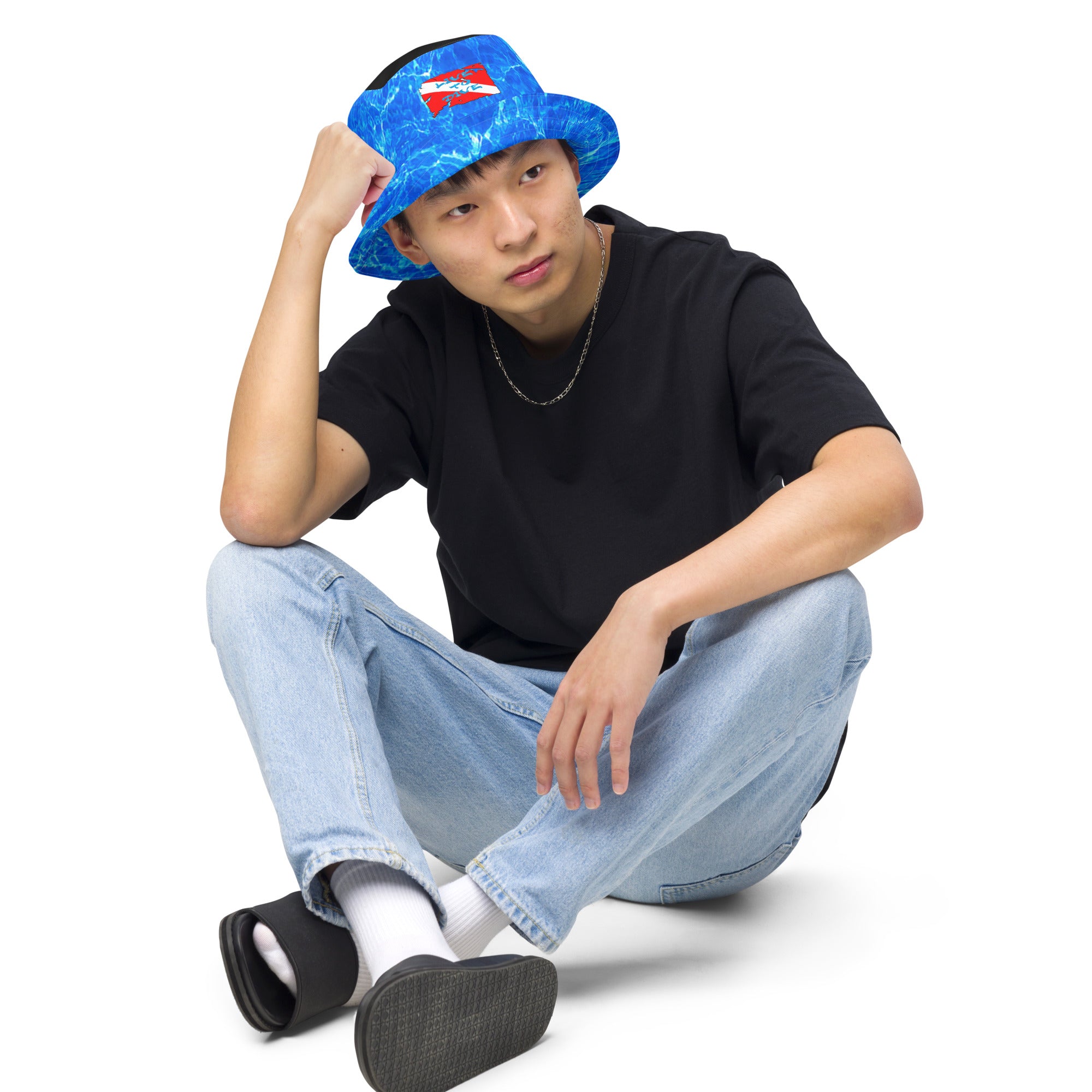 Reversible bucket hat Dive Flag